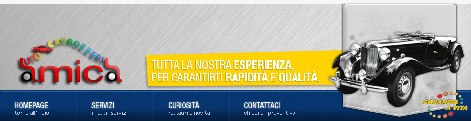 Carrozzeria Amica - Tutta la nostra esperienza per garantirti rapidità e qualità